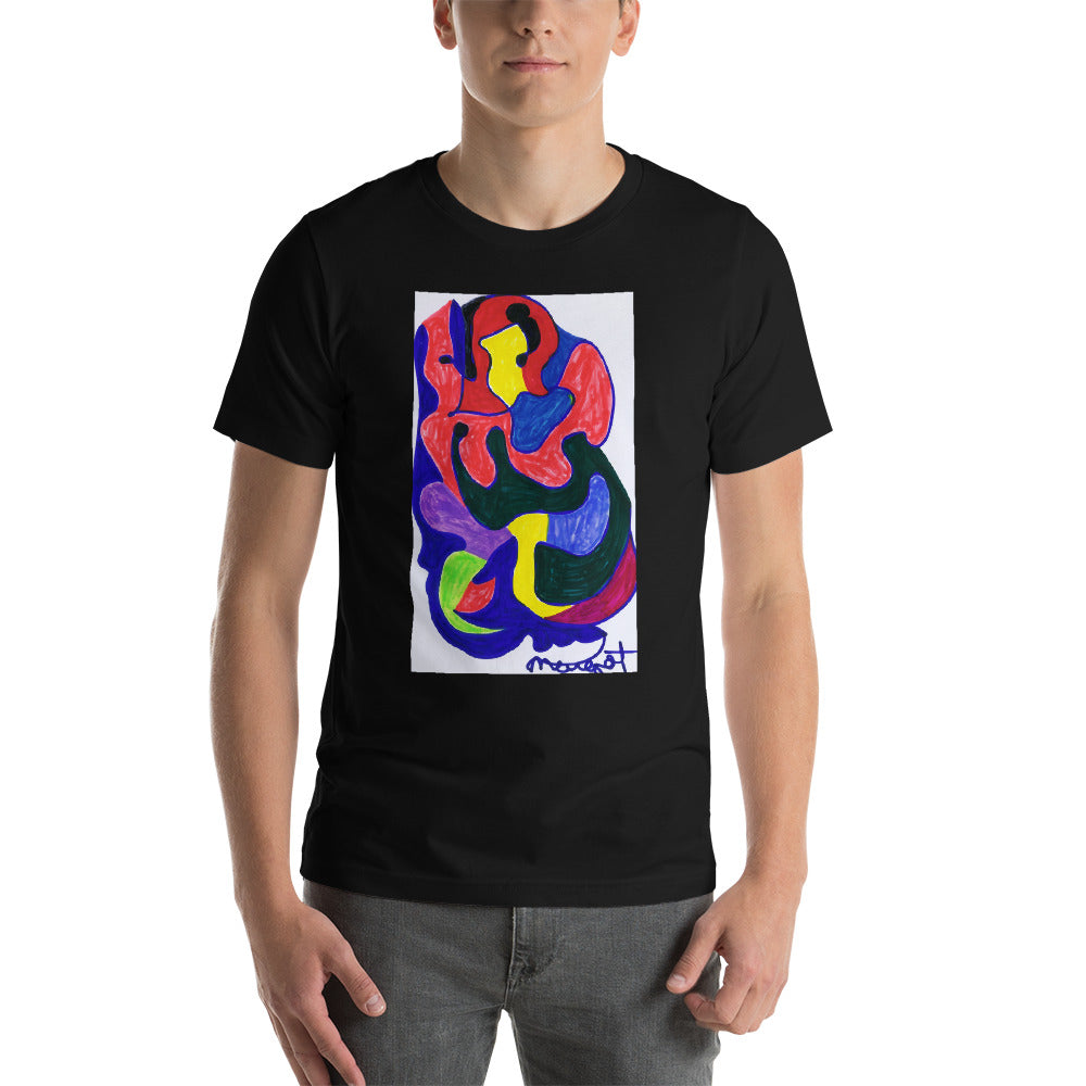 Short-Sleeve Unisex T-Shirt / "colors melting" by artist Margot House
