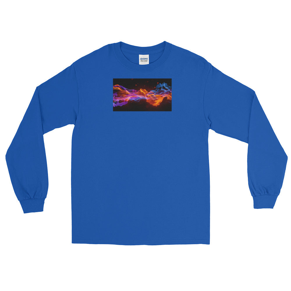 Shooting Flame Graphic Long Sleeve T-Shirt