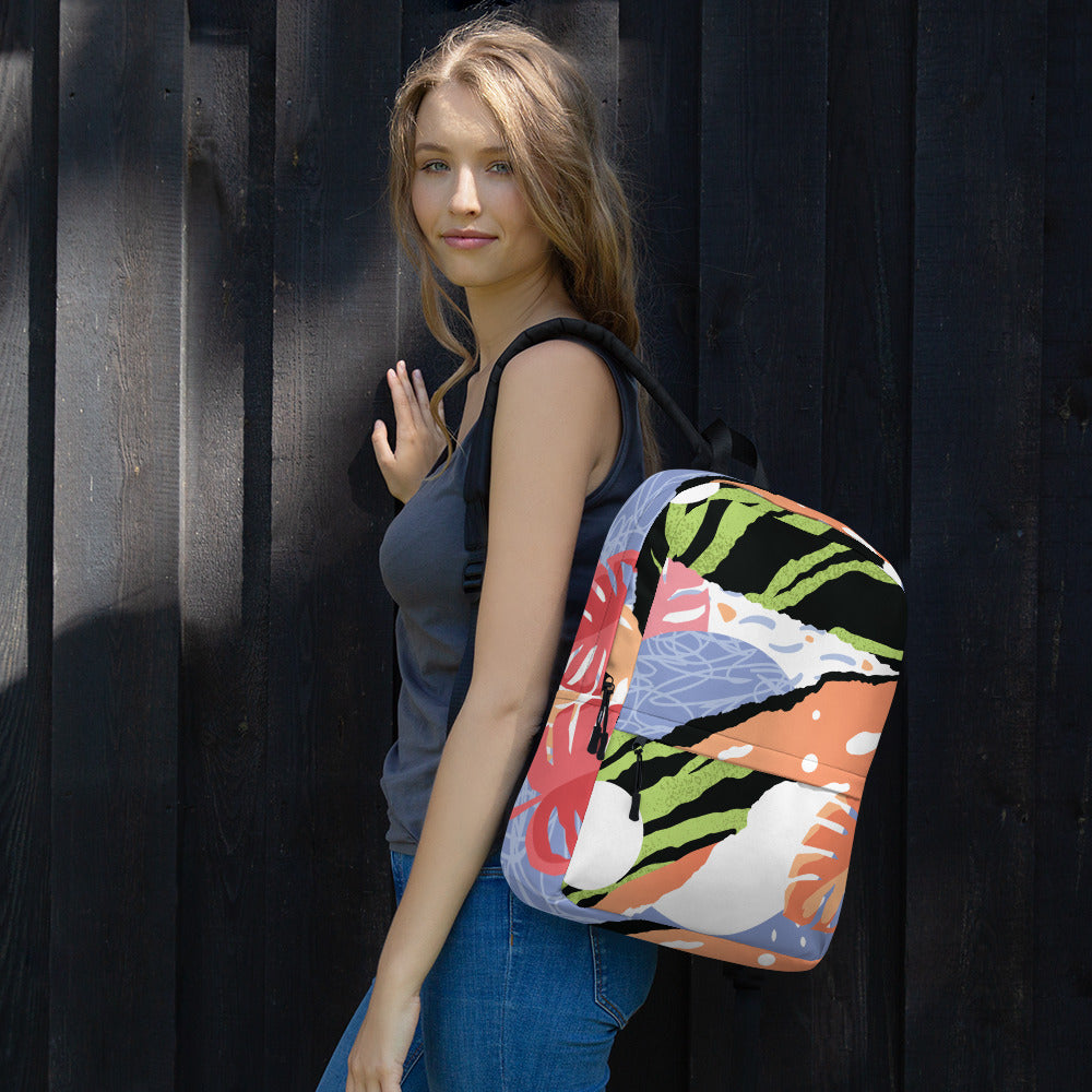 Pop art Green Backpack