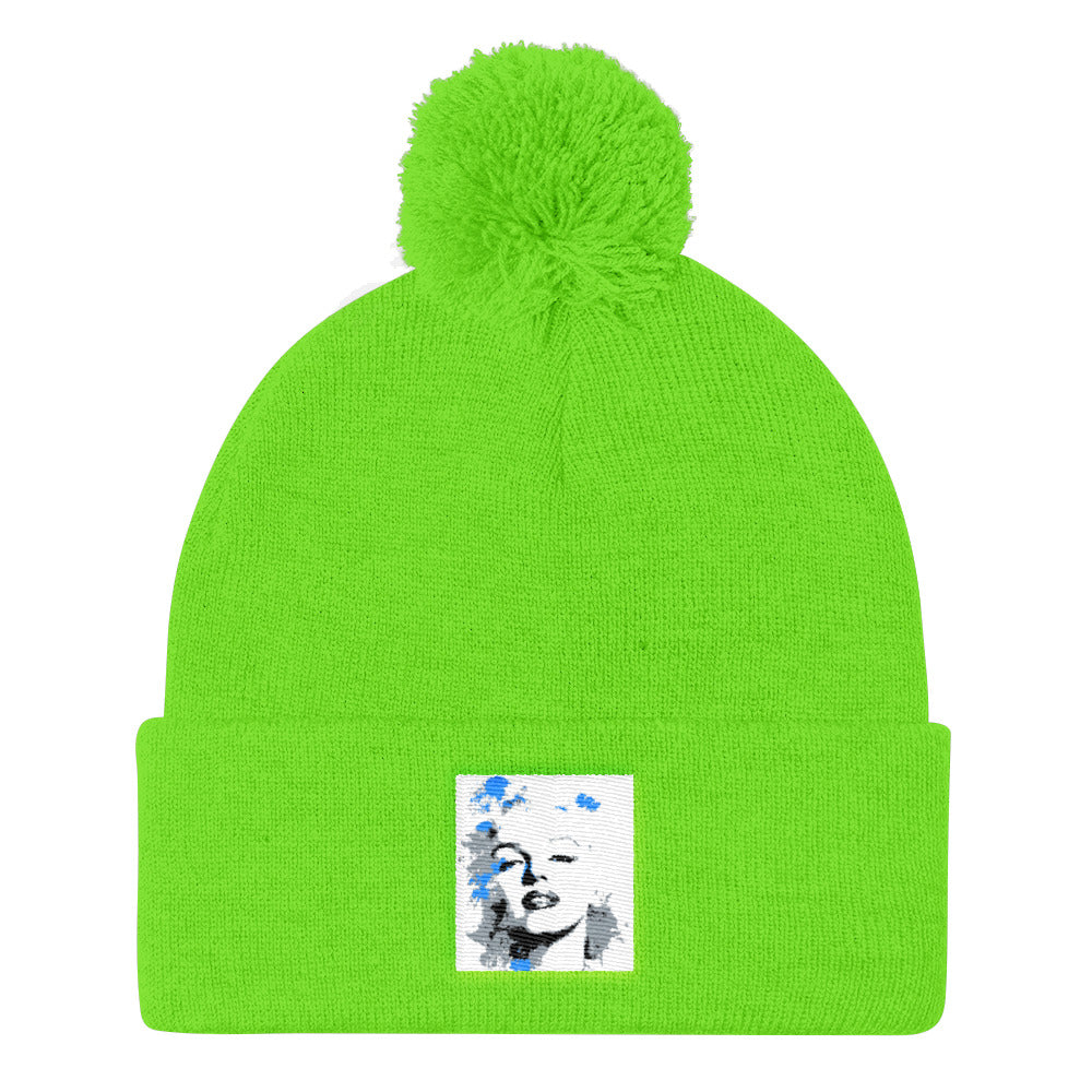 Marilyn Monroe Pom Pom Knit Cap