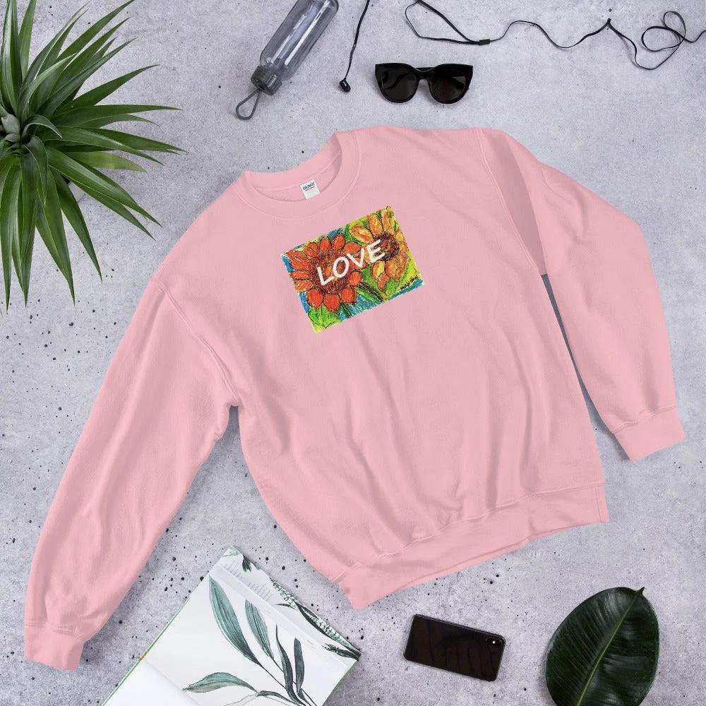 Sunflower Love Sweatshirt / Artist - Margot House