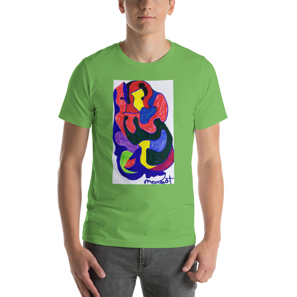 Short-Sleeve Unisex T-Shirt / "colors melting" by artist Margot House