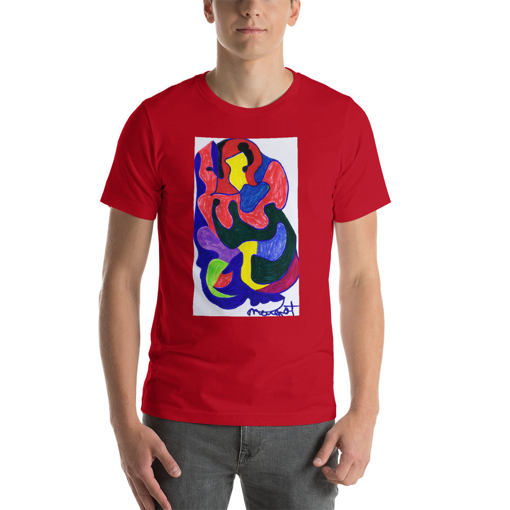 Short-Sleeve Unisex T-Shirt / "colors melting" by artist Margot House