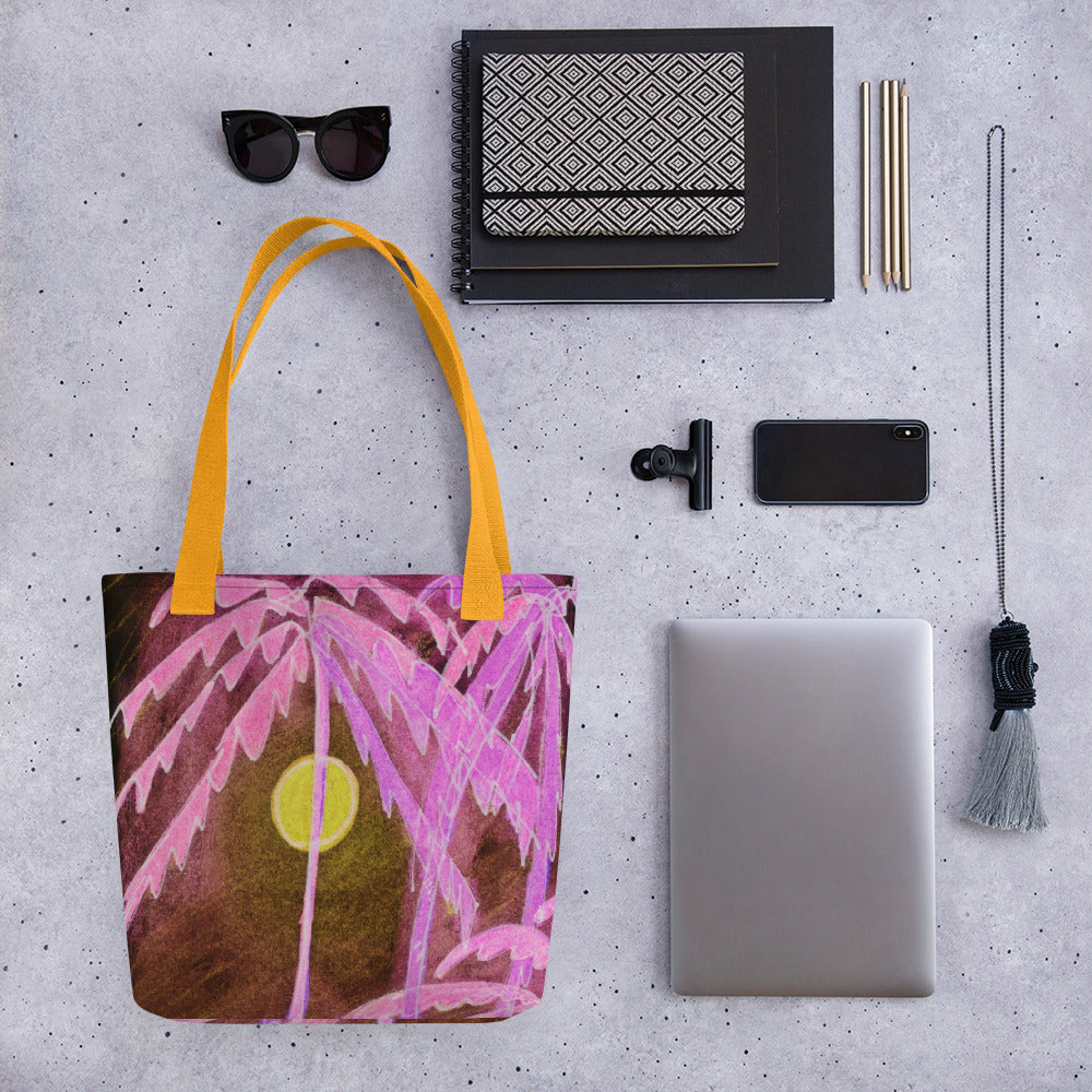 "Pink Palm Tree" - Tote Bag