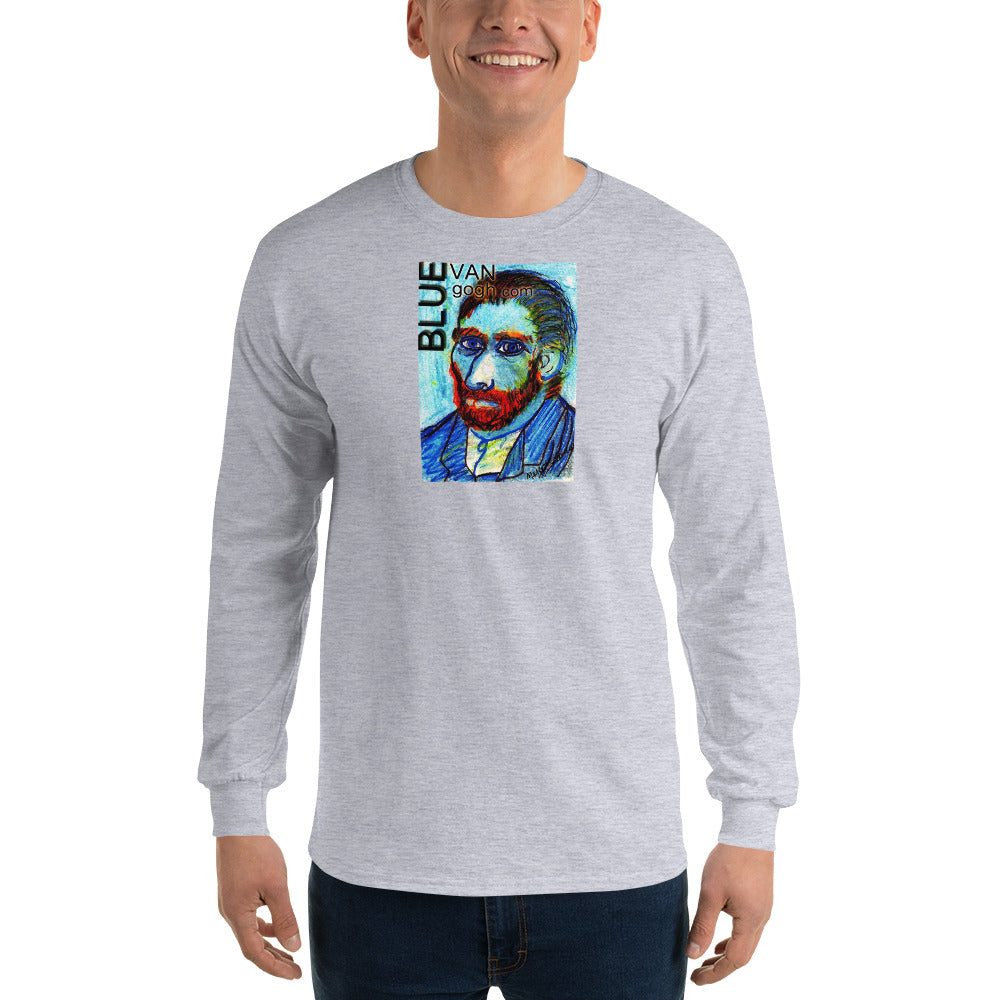 The Blue Van Gogh Logo / Long Sleeve T-Shirt / Artist - Margot House