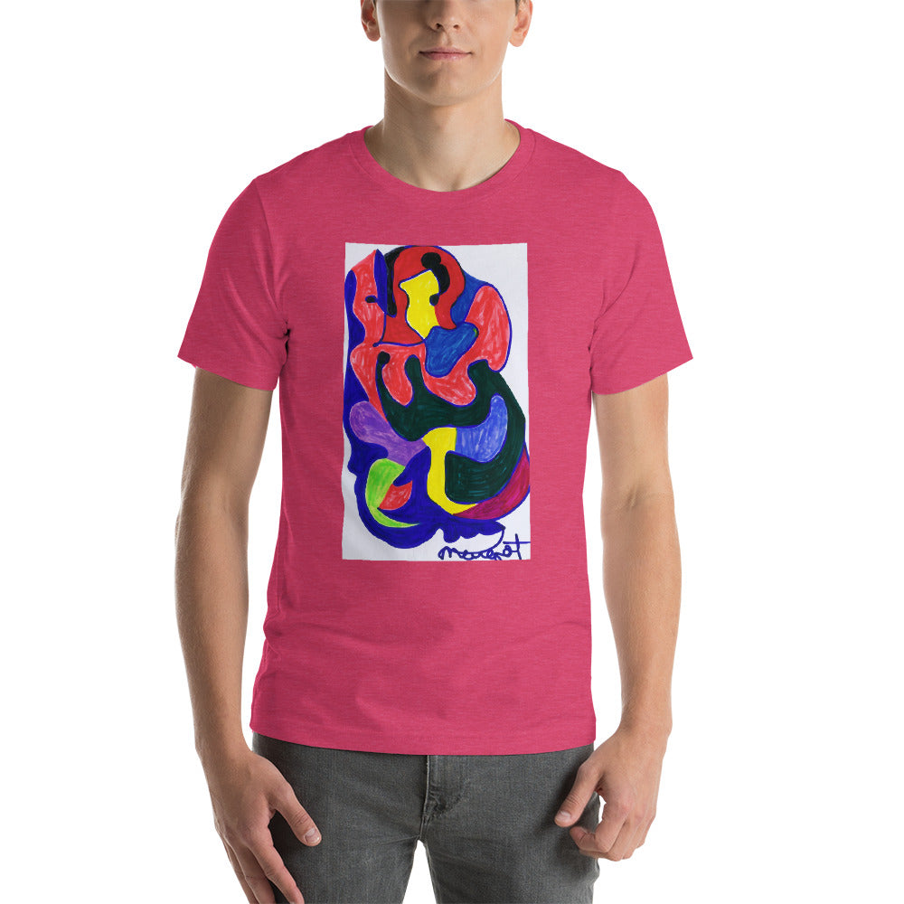 Short-Sleeve Unisex T-Shirt / "colors melting" by artist Margot House