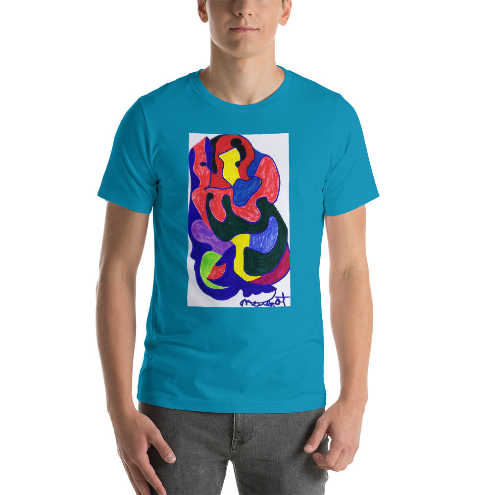 Short-Sleeve Unisex T-Shirt / "colors melting" by artist Margot House
