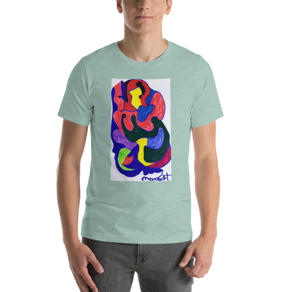 Short-Sleeve Unisex T-Shirt / "colors melting" by artist Margot House