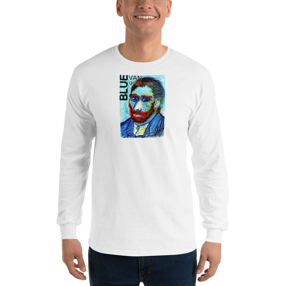 The Blue Van Gogh Logo / Long Sleeve T-Shirt / Artist - Margot House