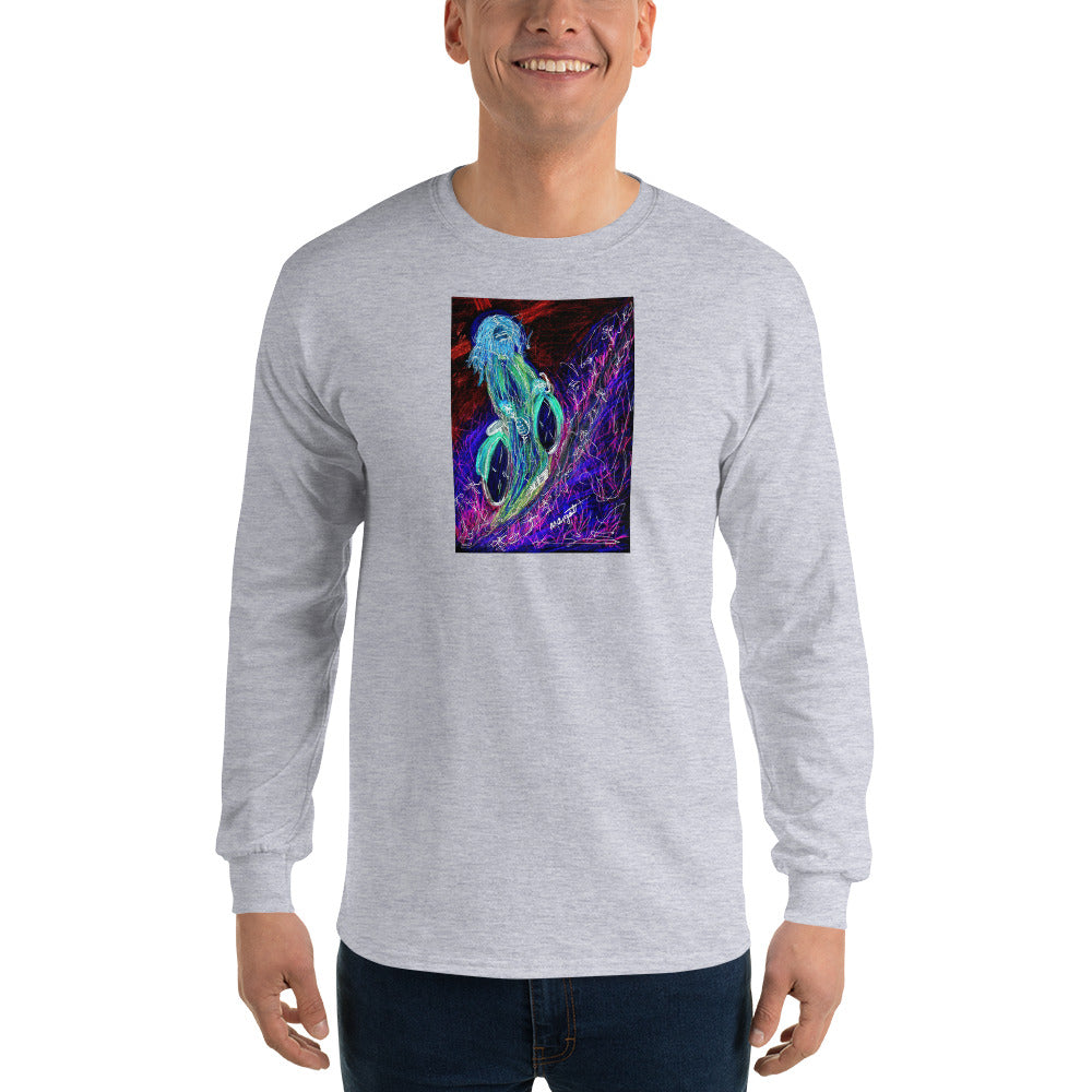 neon "Jesus Christ on a Bicycle" Long Sleeve T-Shirt / Artist - Margot House & Bryan Ameigh