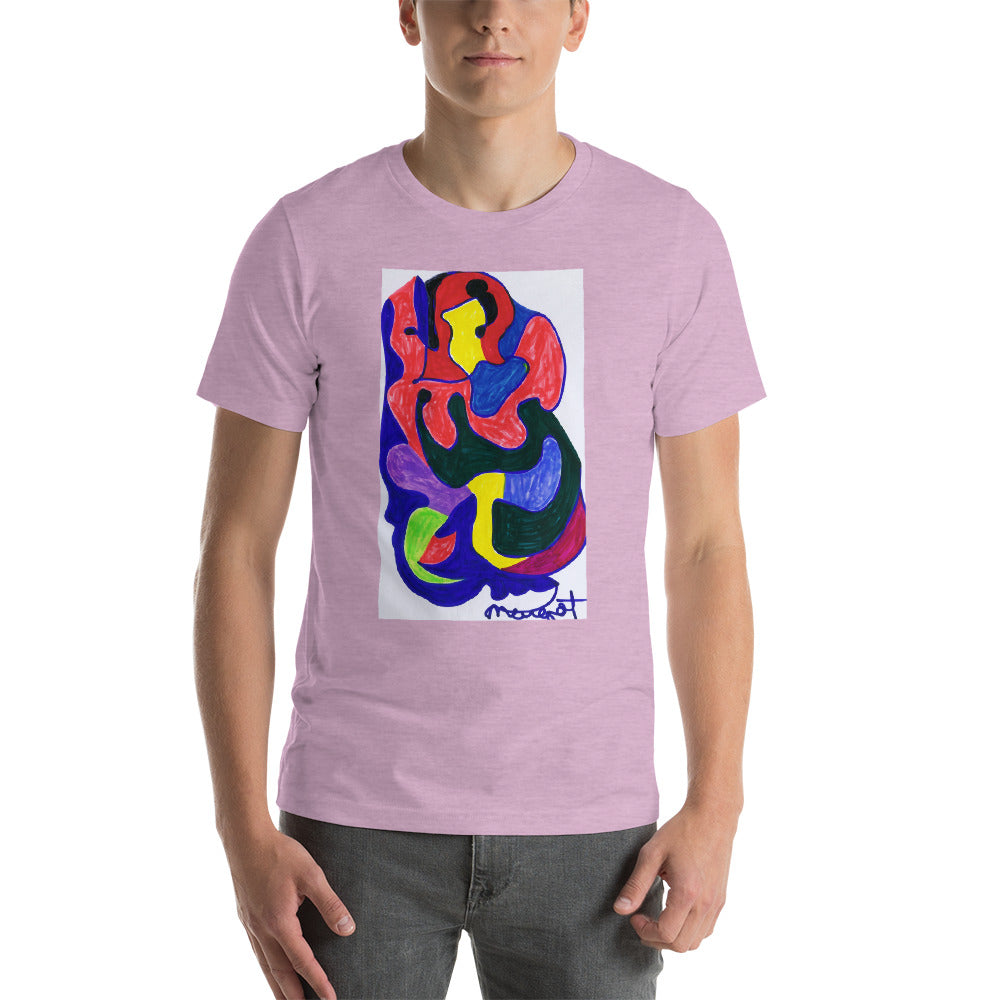 Short-Sleeve Unisex T-Shirt / "colors melting" by artist Margot House
