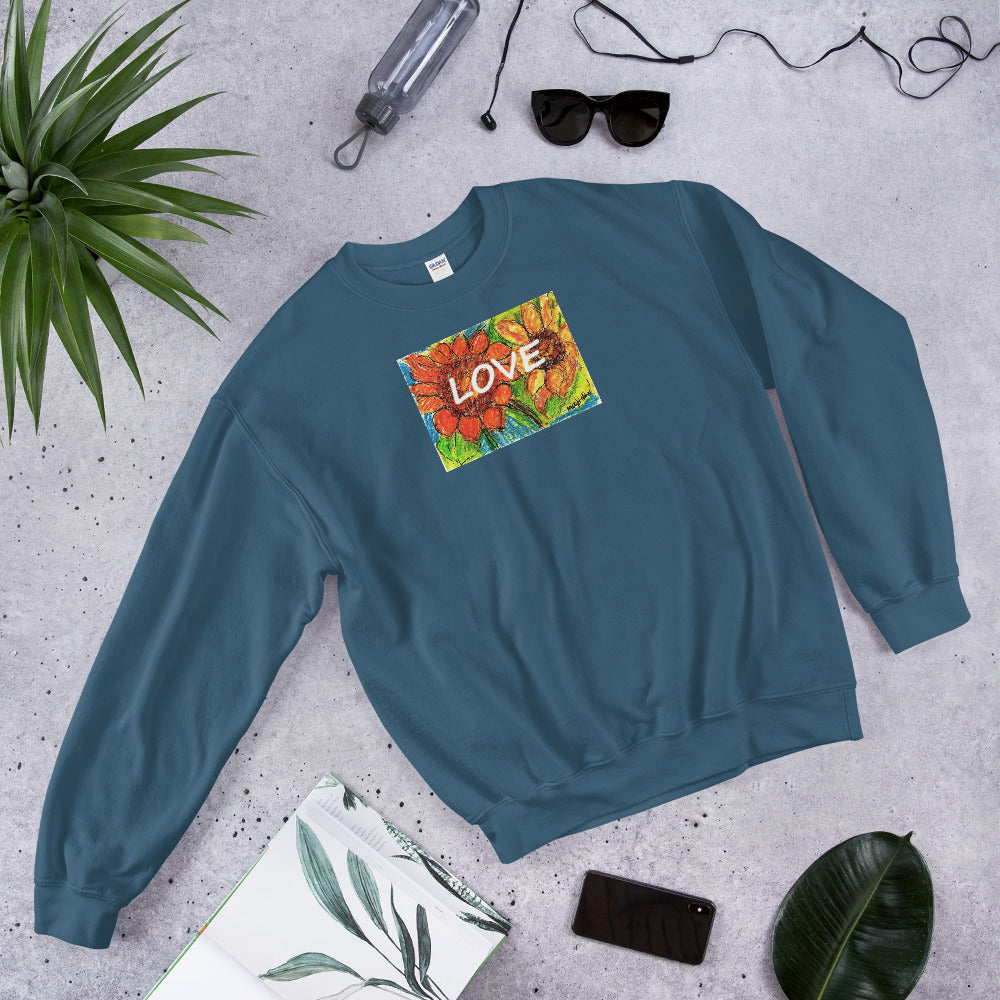 Sunflower Love Sweatshirt / Artist - Margot House