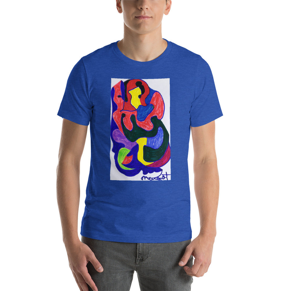 Short-Sleeve Unisex T-Shirt / "colors melting" by artist Margot House