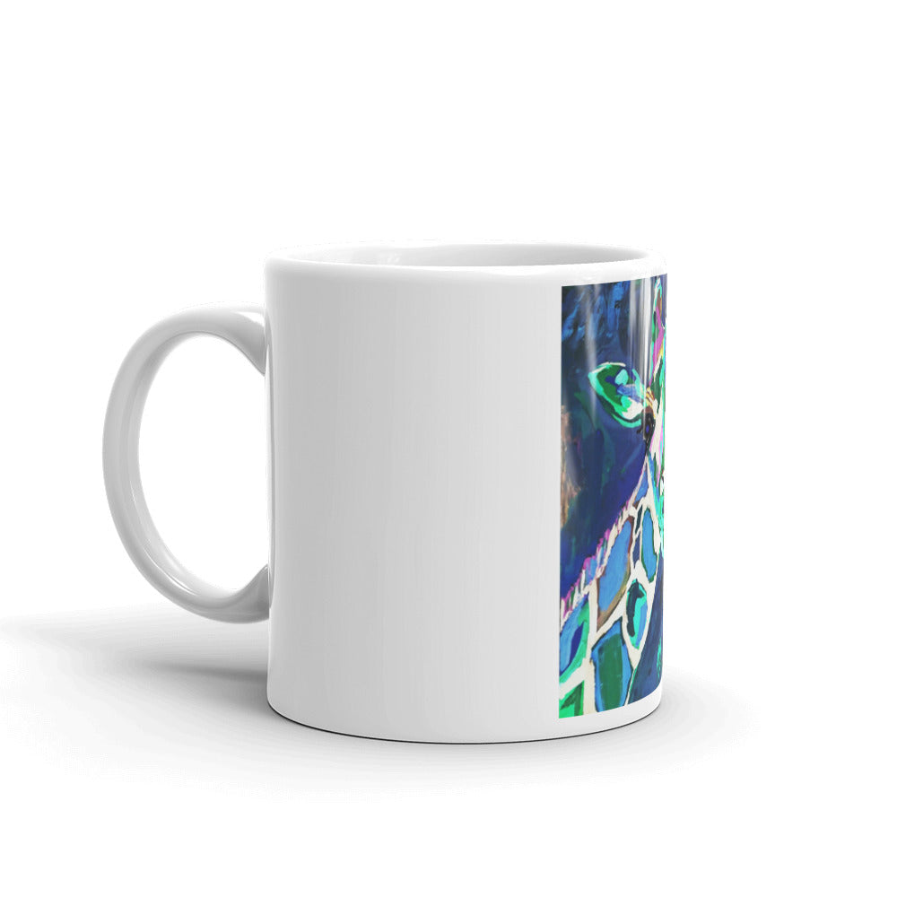 "Giraffe at Night" Mug