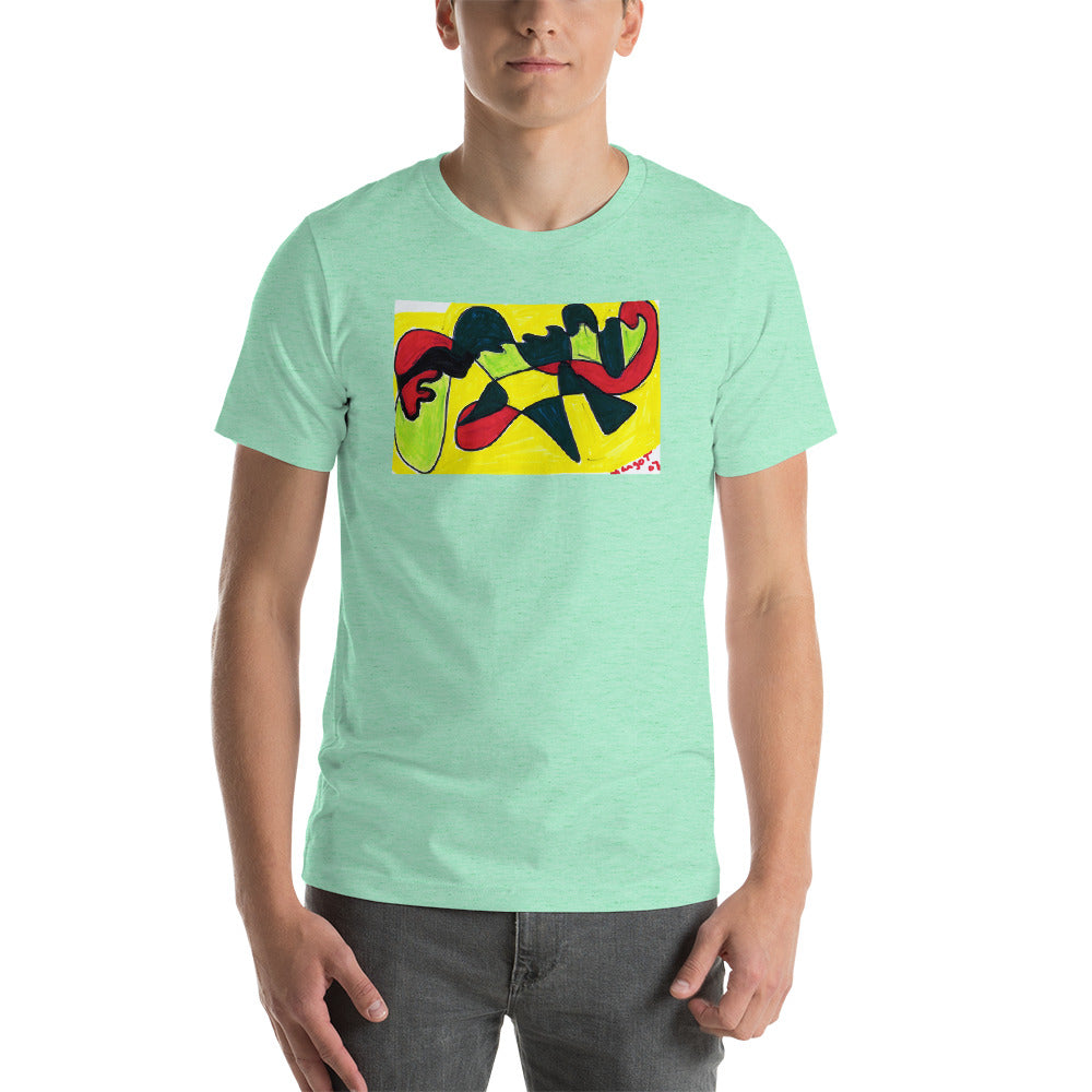 Short-Sleeve Unisex T-Shirt / "motion of color" artist- Margot House 2007