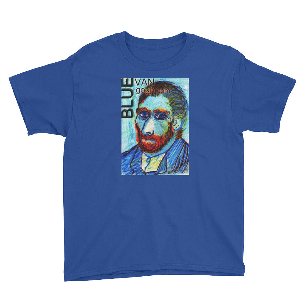 The Blue Van Gogh Logo Youth Short Sleeve T-Shirt / Artist - Margot House