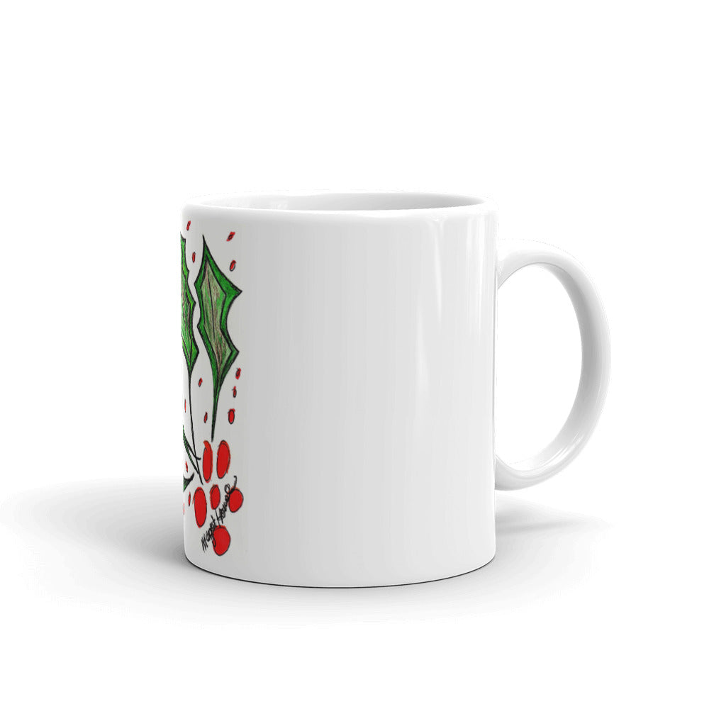Christmas Holly Mug / Artist - Margot House