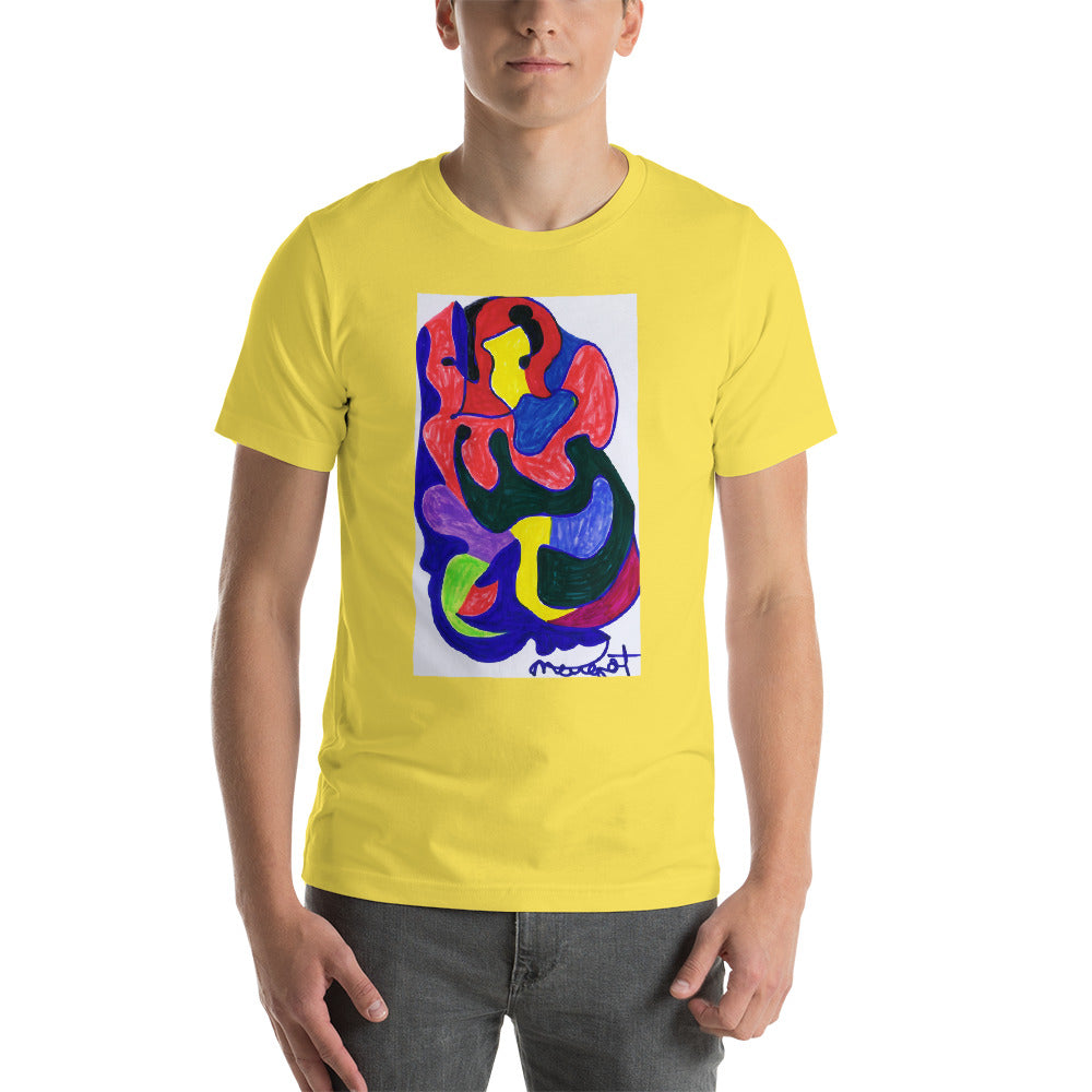 Short-Sleeve Unisex T-Shirt / "colors melting" by artist Margot House