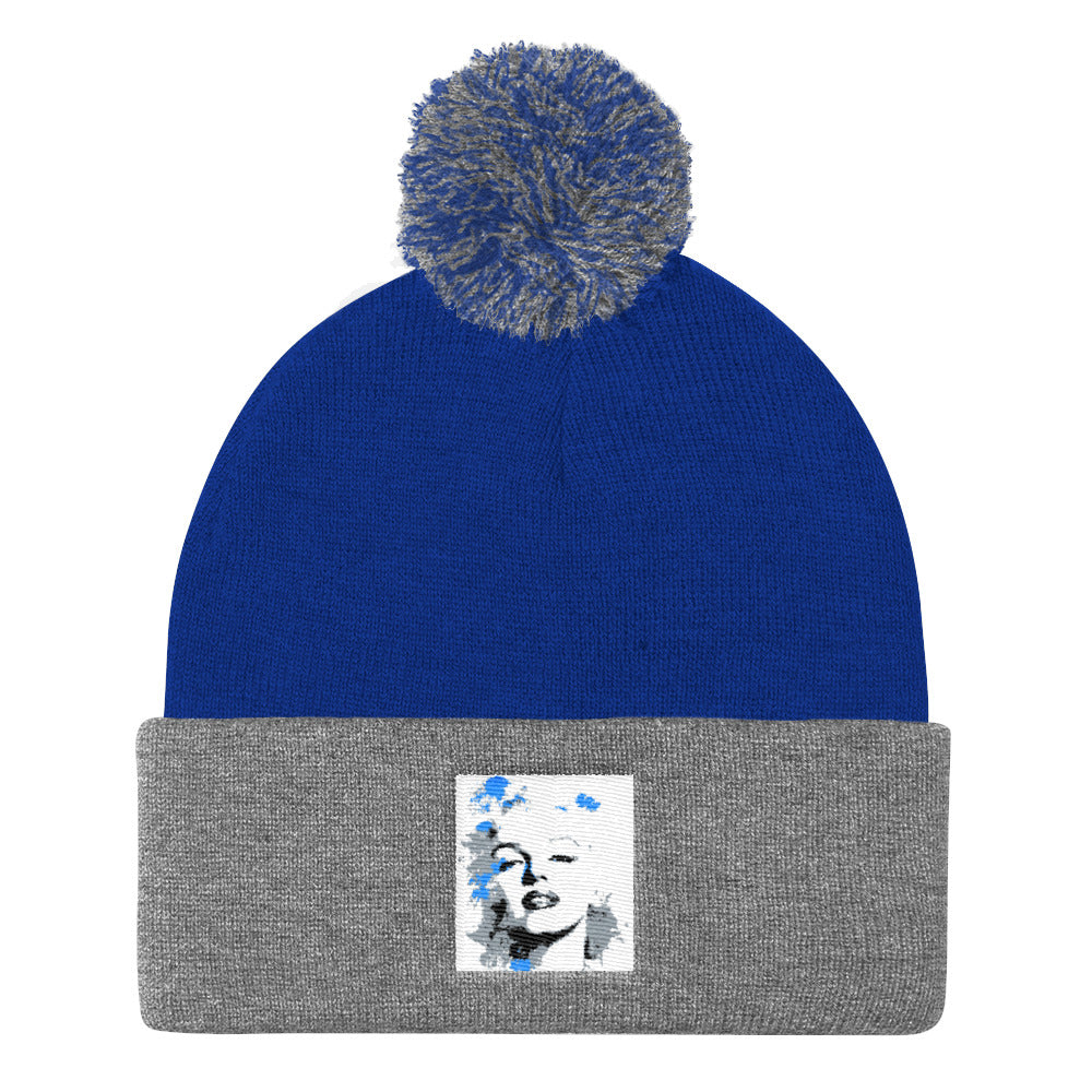 Marilyn Monroe Pom Pom Knit Cap