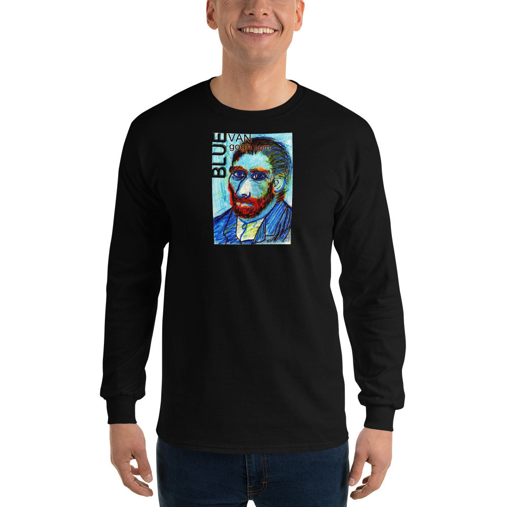The Blue Van Gogh Logo / Long Sleeve T-Shirt / Artist - Margot House