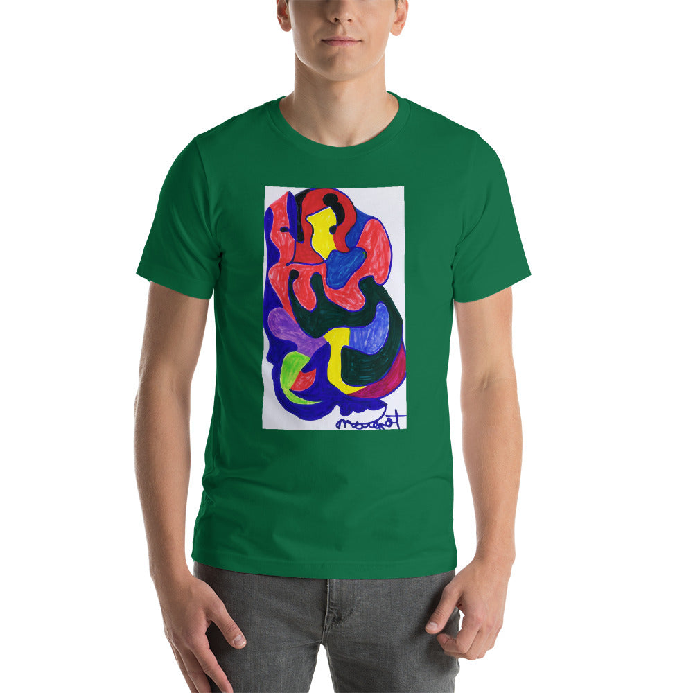 Short-Sleeve Unisex T-Shirt / "colors melting" by artist Margot House