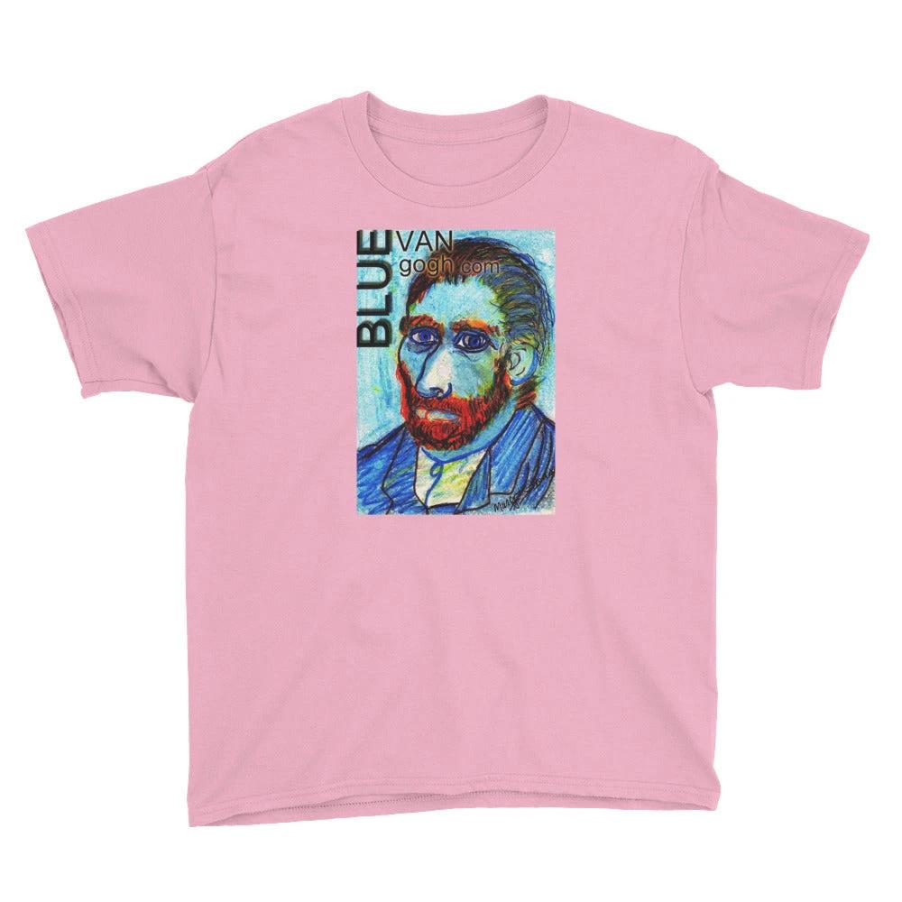 The Blue Van Gogh Logo Youth Short Sleeve T-Shirt / Artist - Margot House