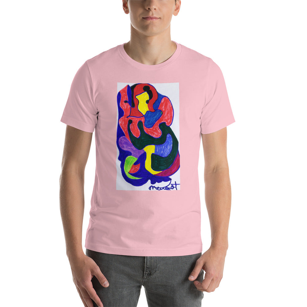 Short-Sleeve Unisex T-Shirt / "colors melting" by artist Margot House