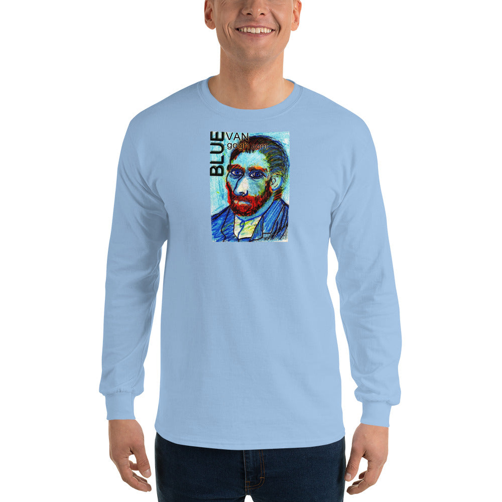 The Blue Van Gogh Logo / Long Sleeve T-Shirt / Artist - Margot House