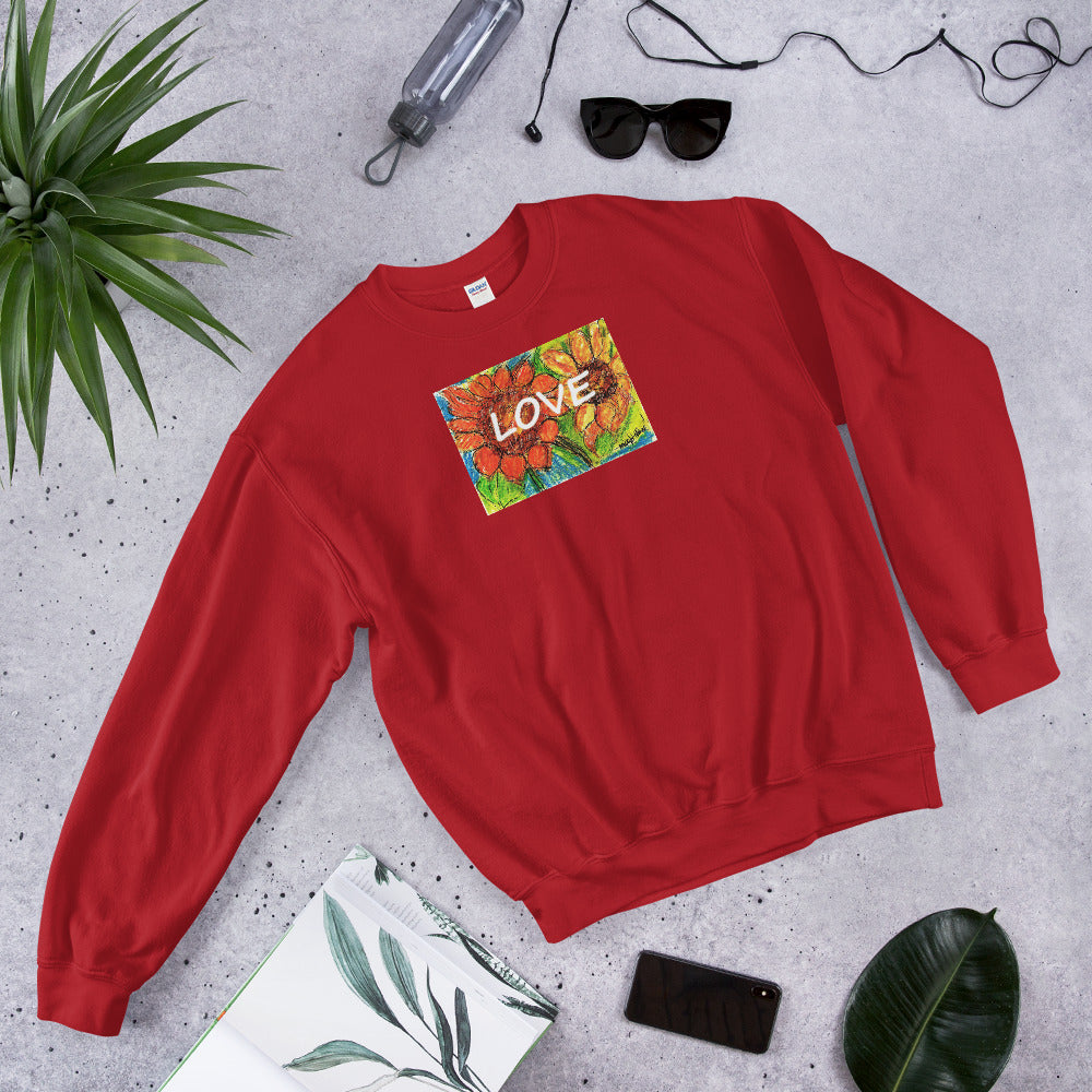 Sunflower Love Sweatshirt / Artist - Margot House