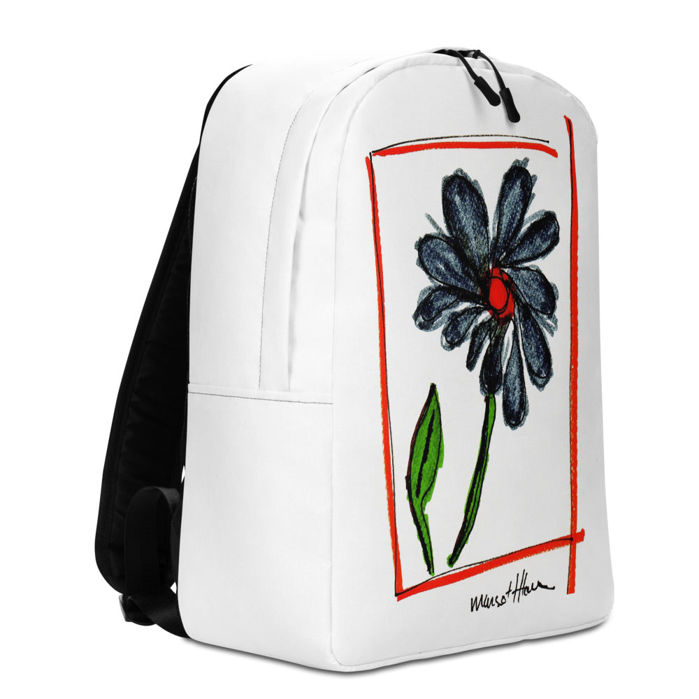 Flower Power Minimalist Backpack/ Artist - Margot House