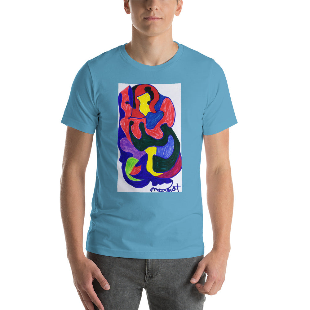 Short-Sleeve Unisex T-Shirt / "colors melting" by artist Margot House