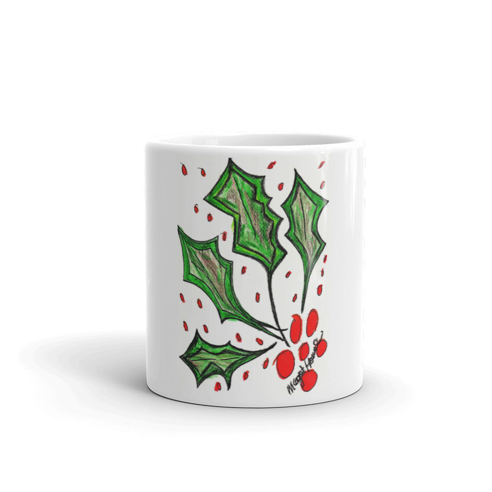 Christmas Holly Mug / Artist - Margot House