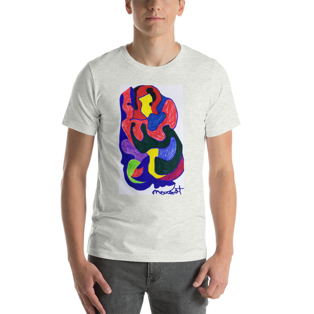 Short-Sleeve Unisex T-Shirt / "colors melting" by artist Margot House