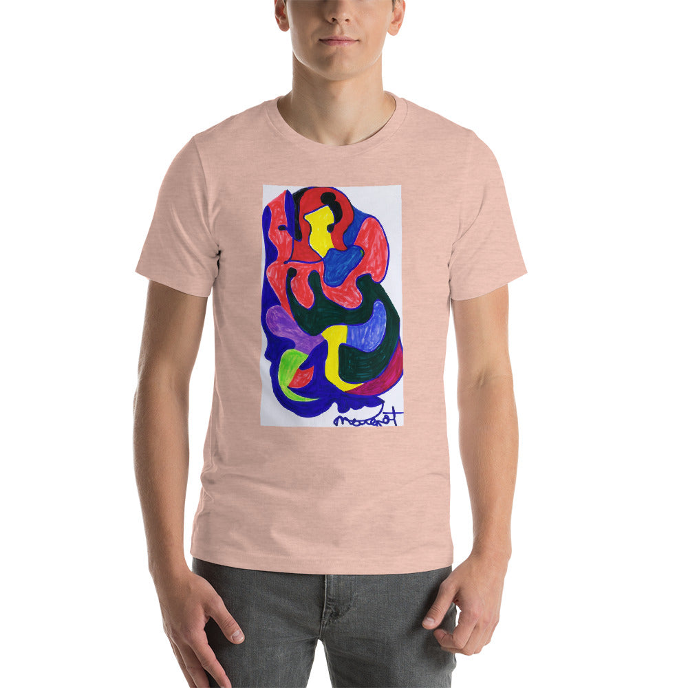 Short-Sleeve Unisex T-Shirt / "colors melting" by artist Margot House