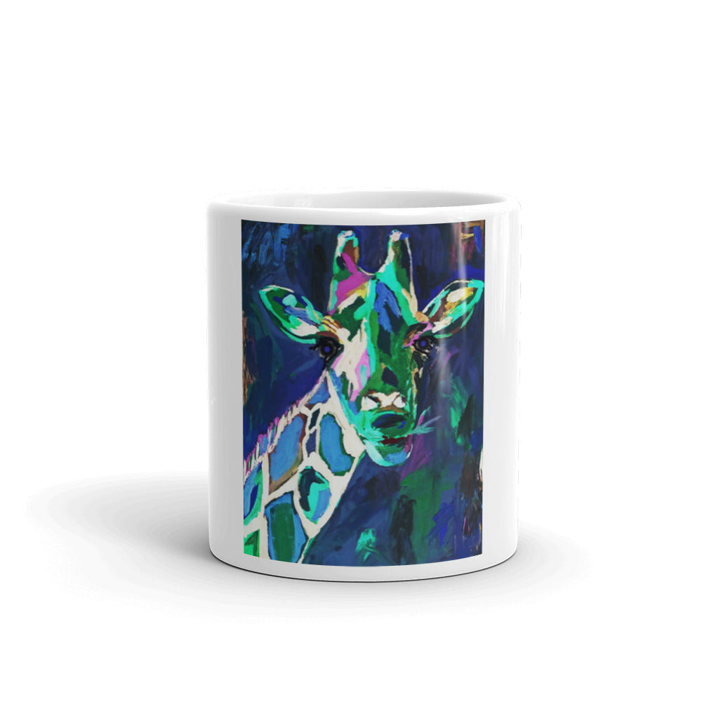 "Giraffe at Night" Mug