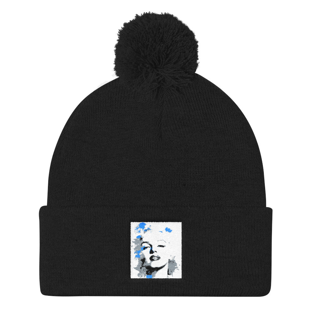 Marilyn Monroe Pom Pom Knit Cap