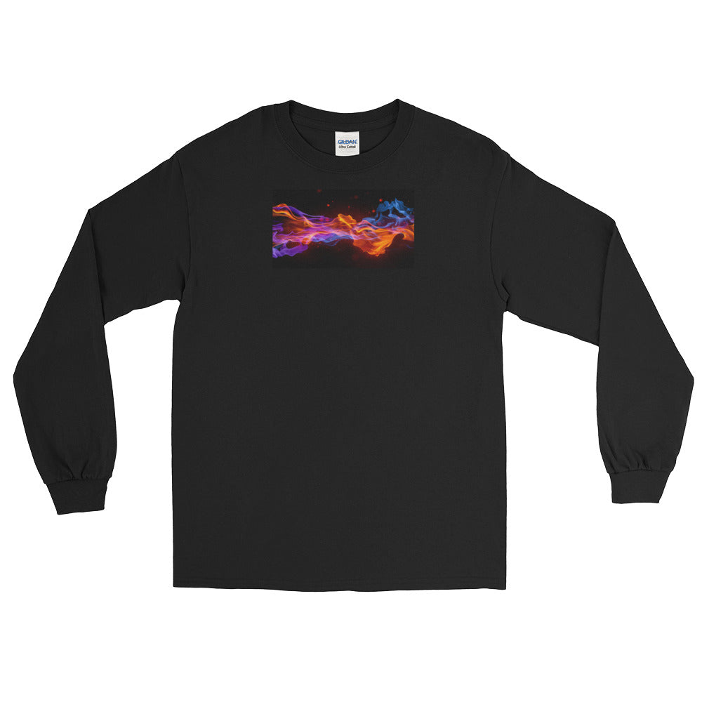 Shooting Flame Graphic Long Sleeve T-Shirt