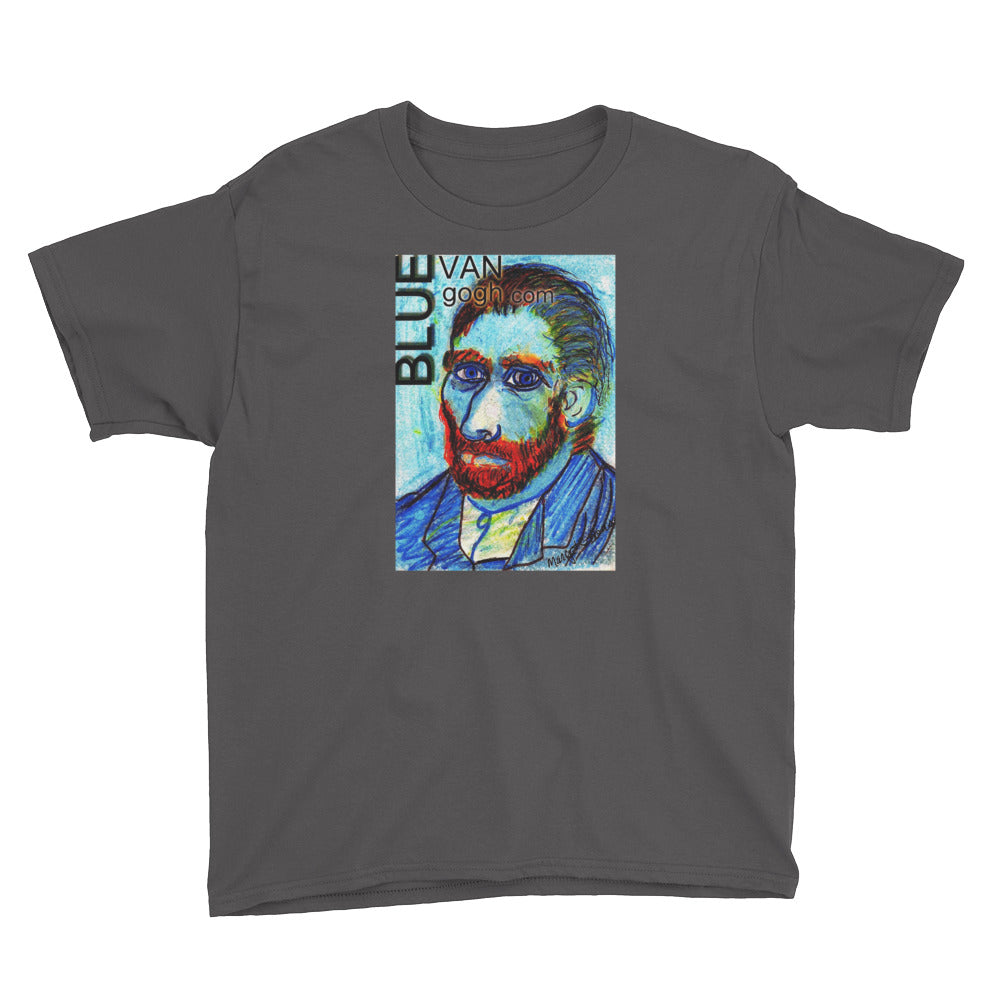 The Blue Van Gogh Logo Youth Short Sleeve T-Shirt / Artist - Margot House