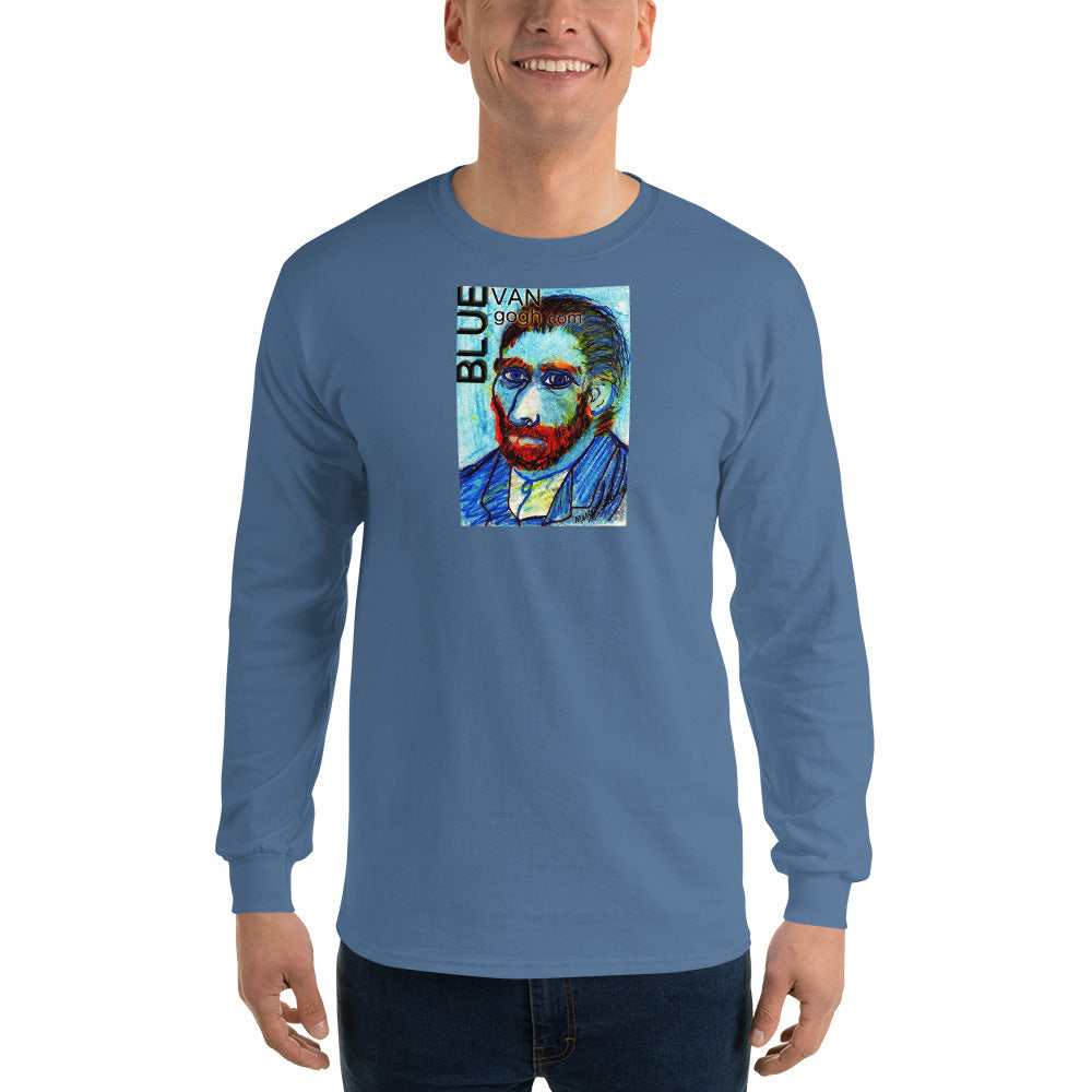 The Blue Van Gogh Logo / Long Sleeve T-Shirt / Artist - Margot House