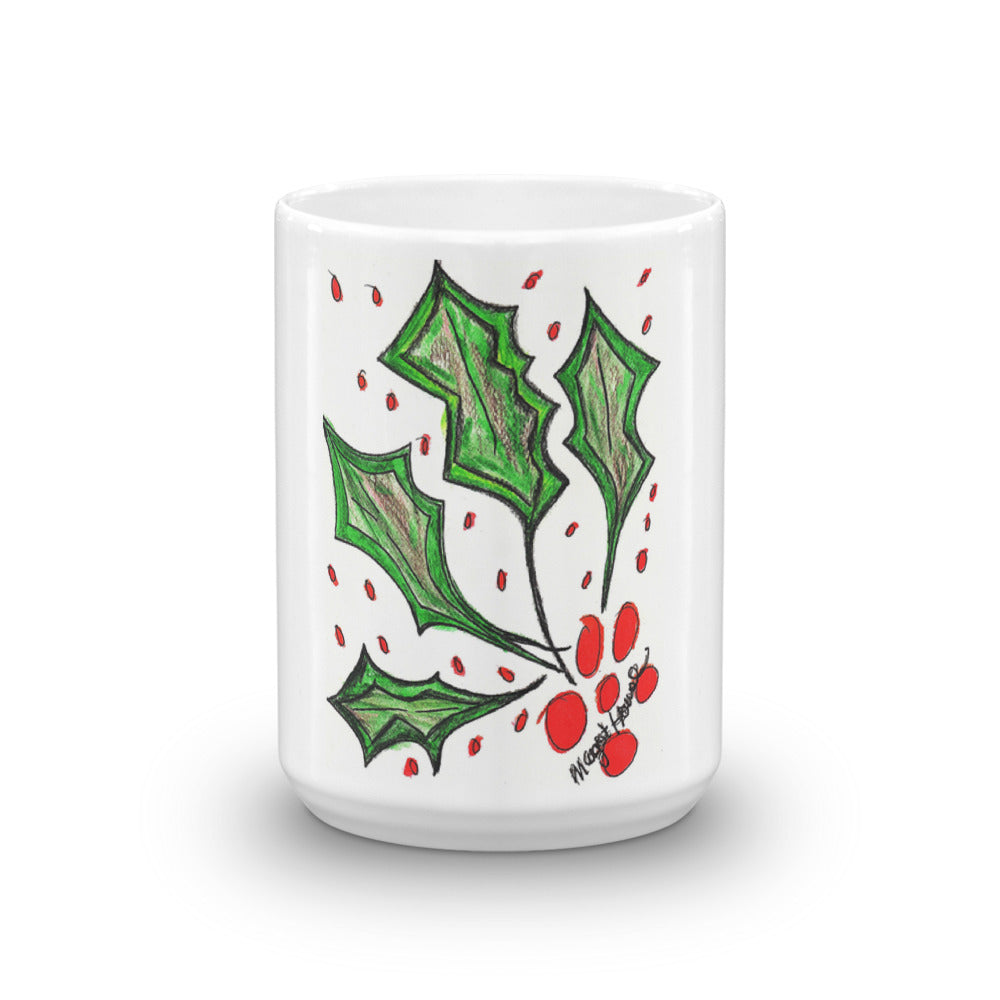 Christmas Holly Mug / Artist - Margot House