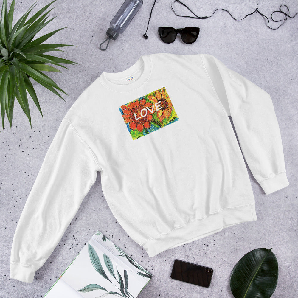 Sunflower Love Sweatshirt / Artist - Margot House