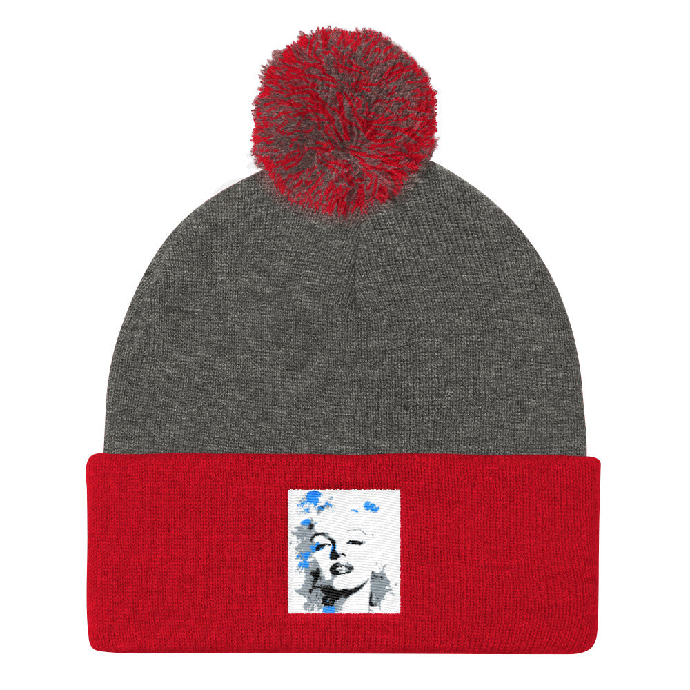 Marilyn Monroe Pom Pom Knit Cap