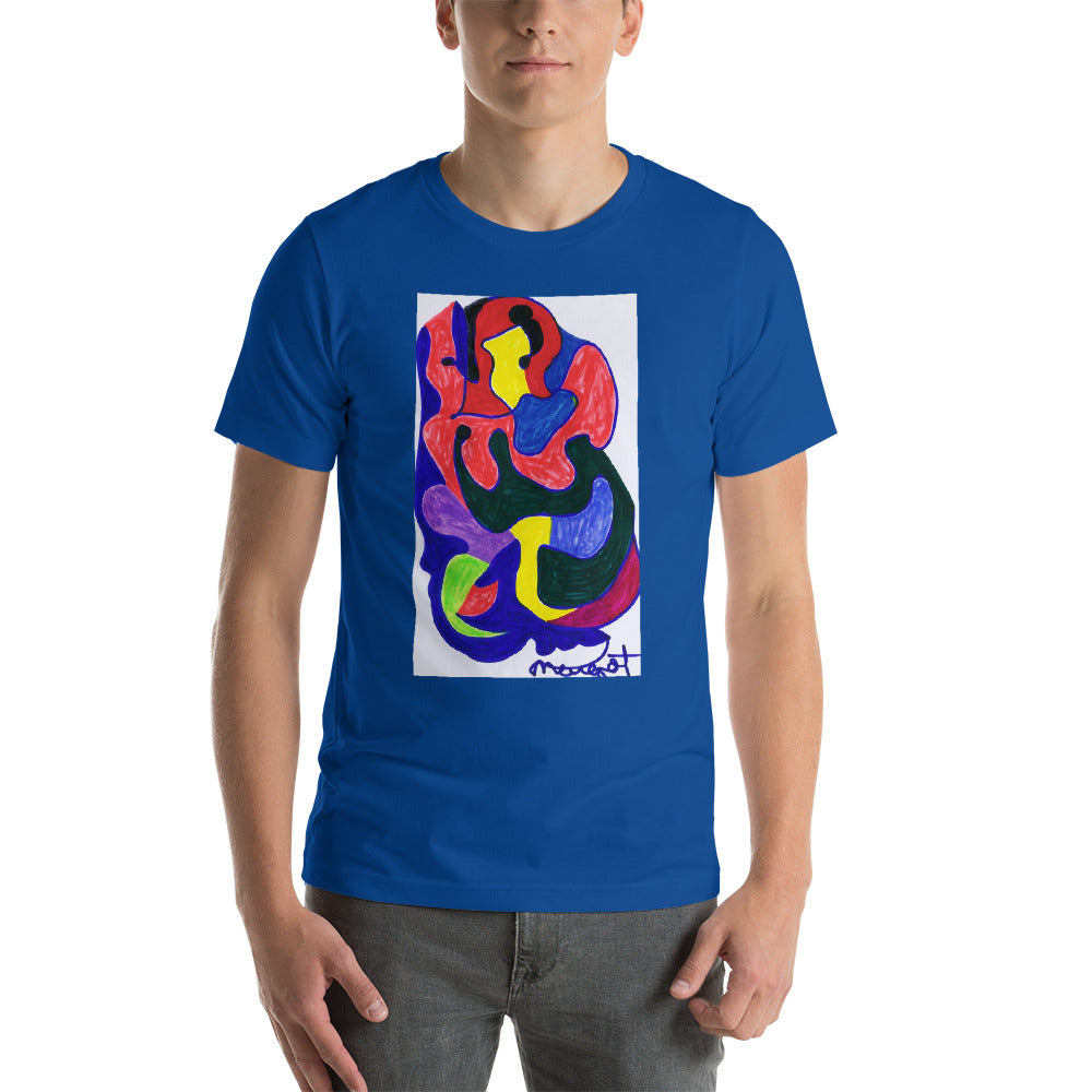 Short-Sleeve Unisex T-Shirt / "colors melting" by artist Margot House