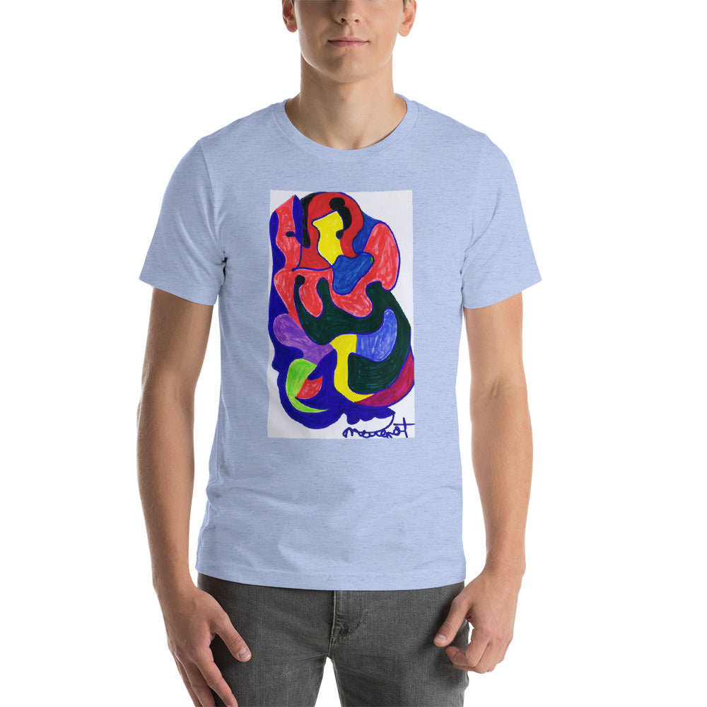 Short-Sleeve Unisex T-Shirt / "colors melting" by artist Margot House