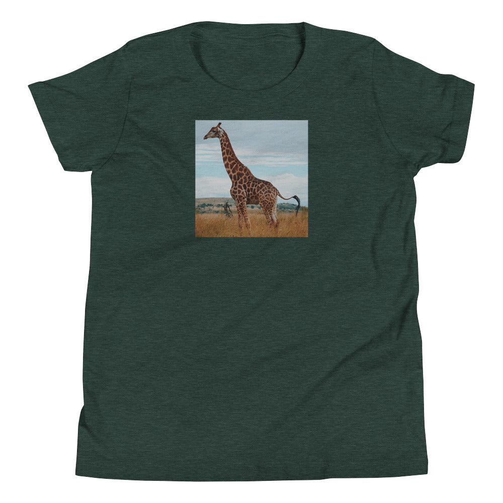 Giraffe in nature Youth Short Sleeve T-Shirt