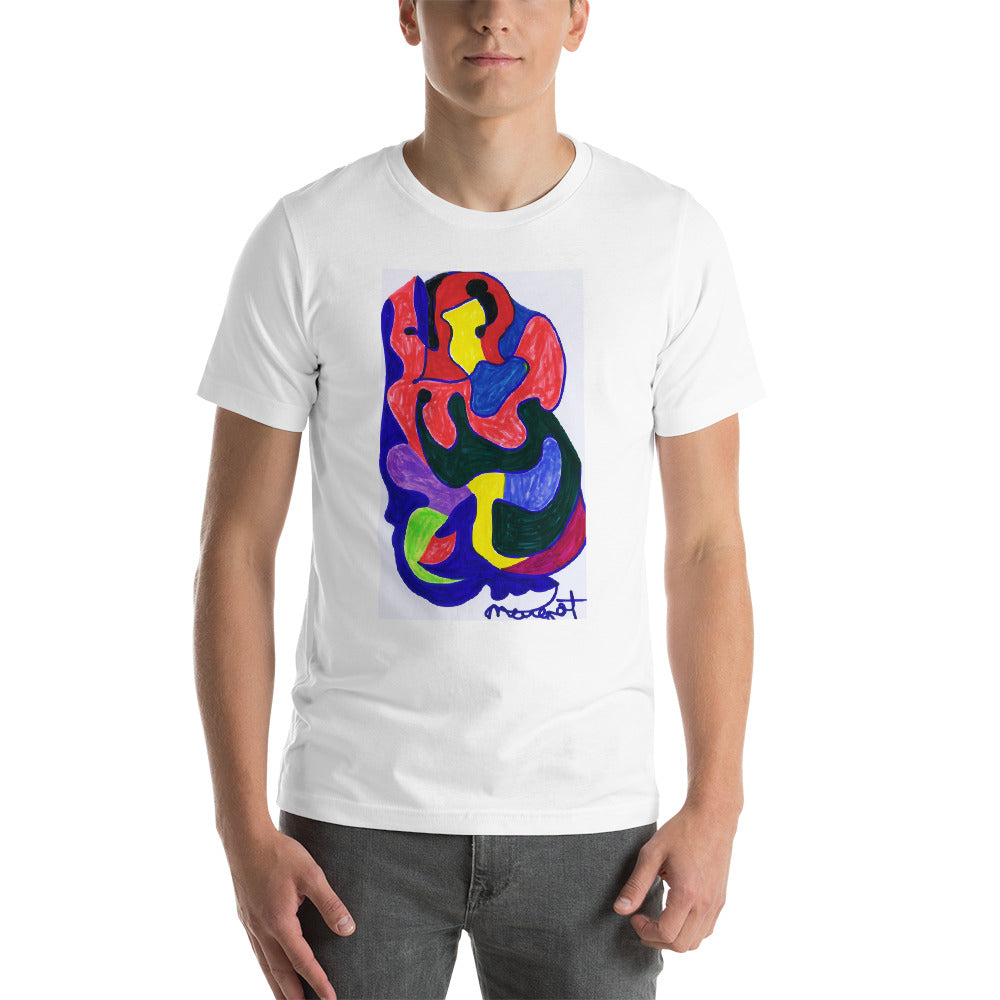 Short-Sleeve Unisex T-Shirt / "colors melting" by artist Margot House