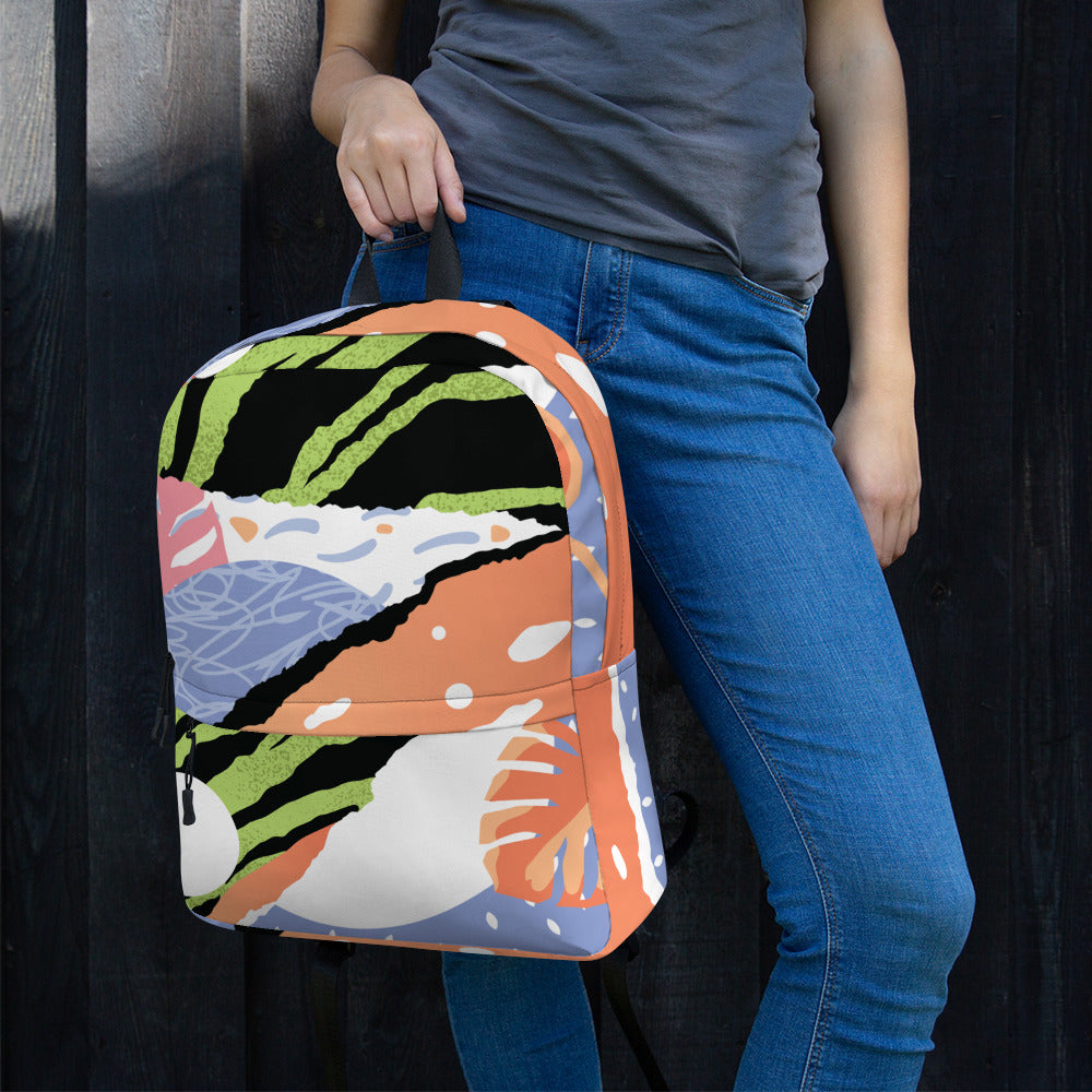 Pop art Green Backpack