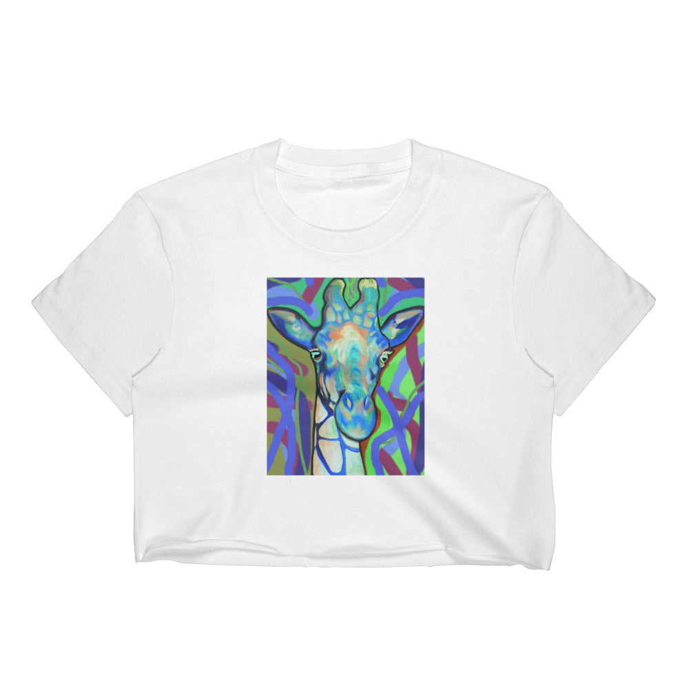 Giraffe Women's Crop Top / Artist - Bryan Ameigh