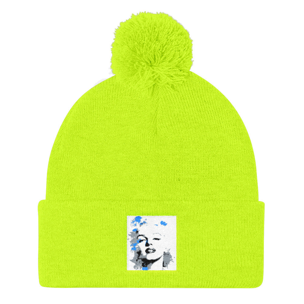Marilyn Monroe Pom Pom Knit Cap