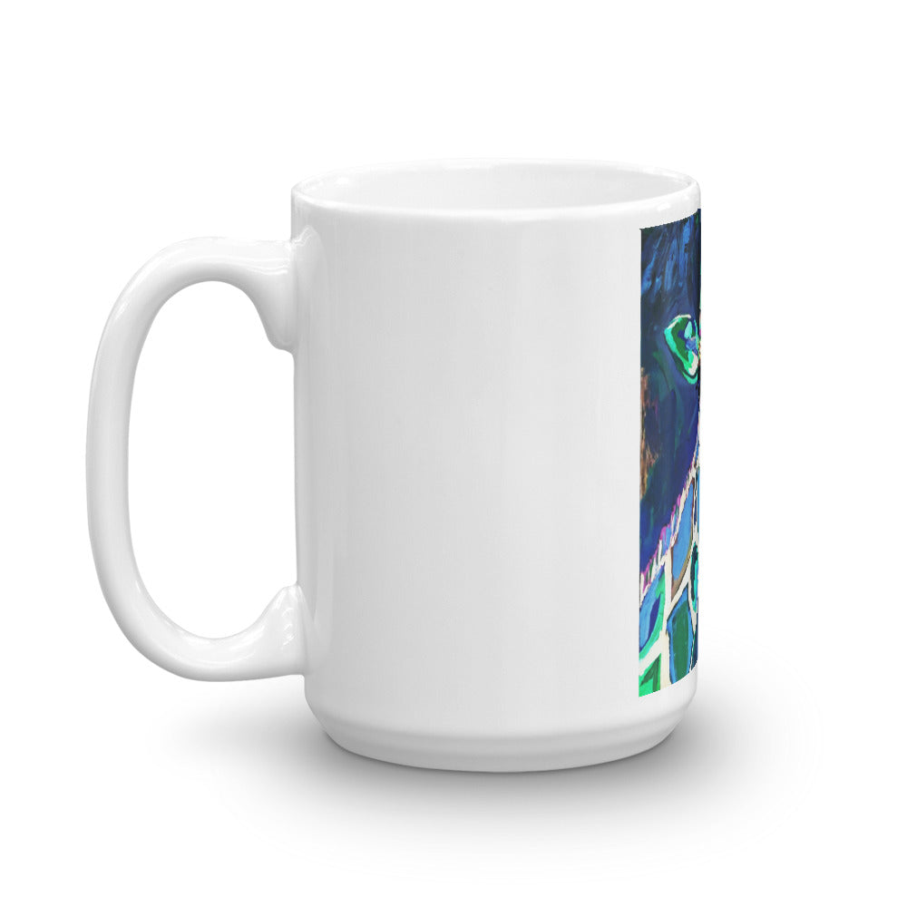 "Giraffe at Night" Mug